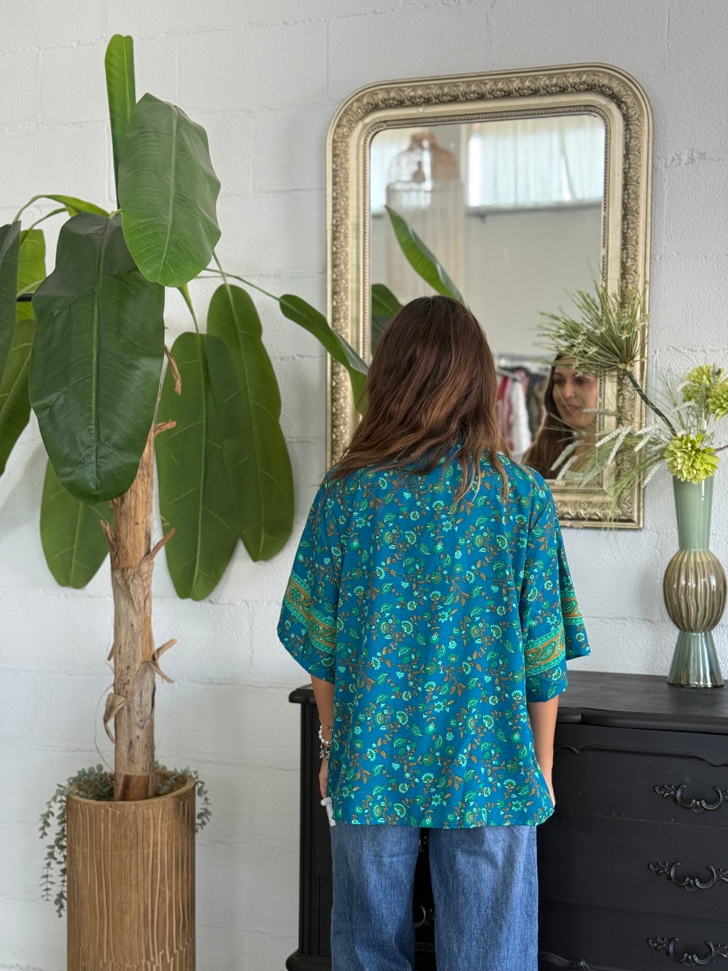 Kimono corto Seta Indiana