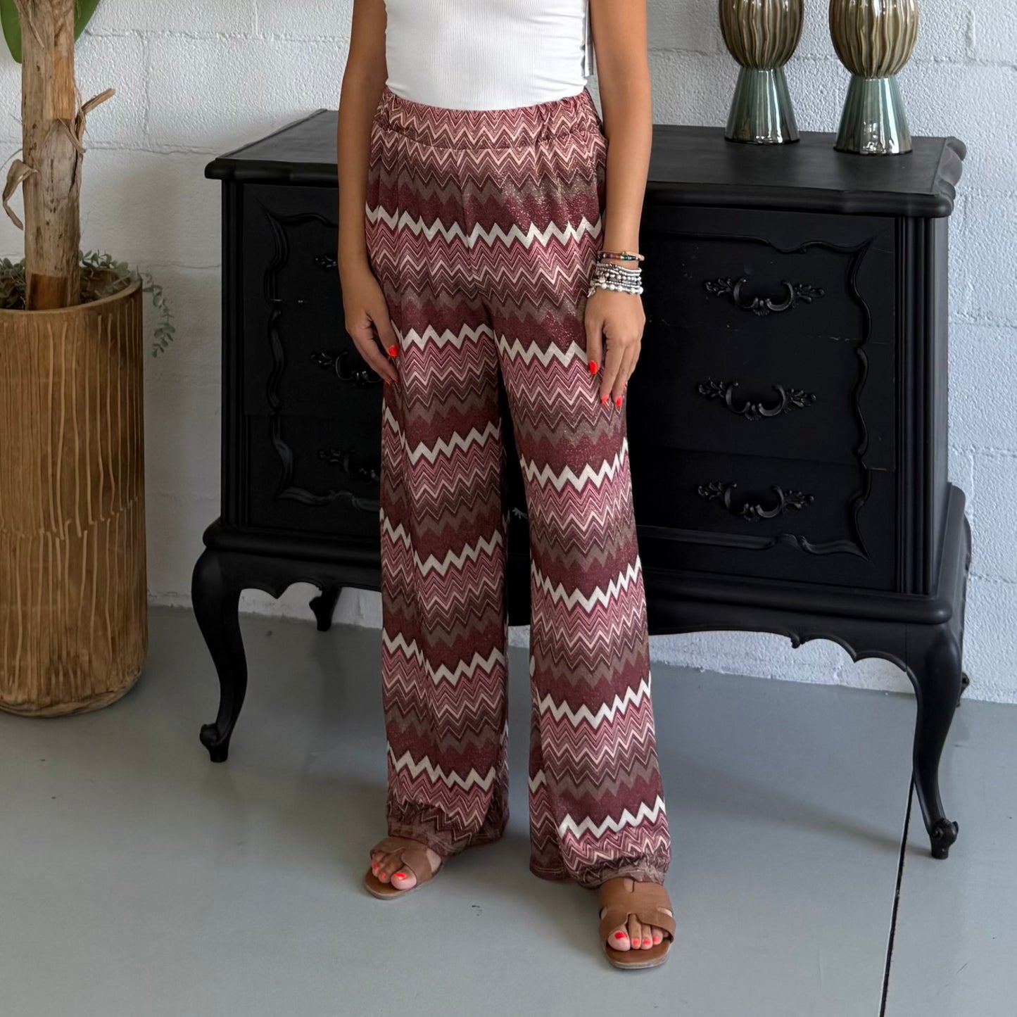 Pantalone in stile Missoni