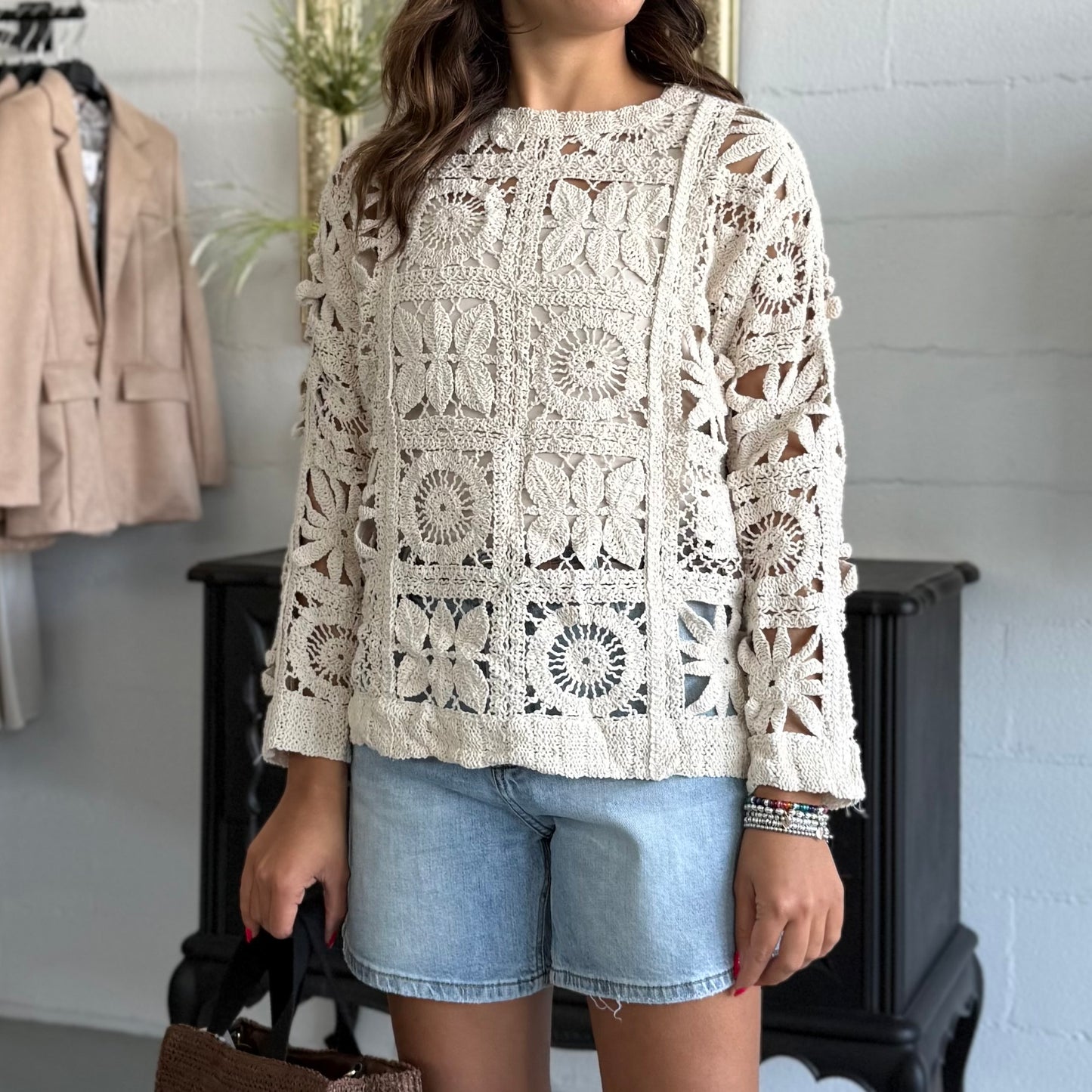 Maglioncino Crochet Taormina