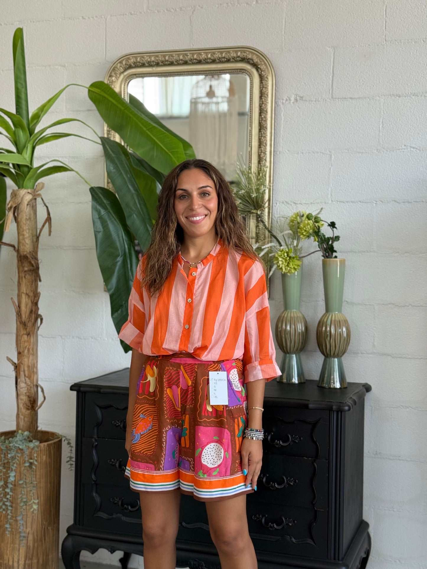 Camicia MUST Arancio/Pesca