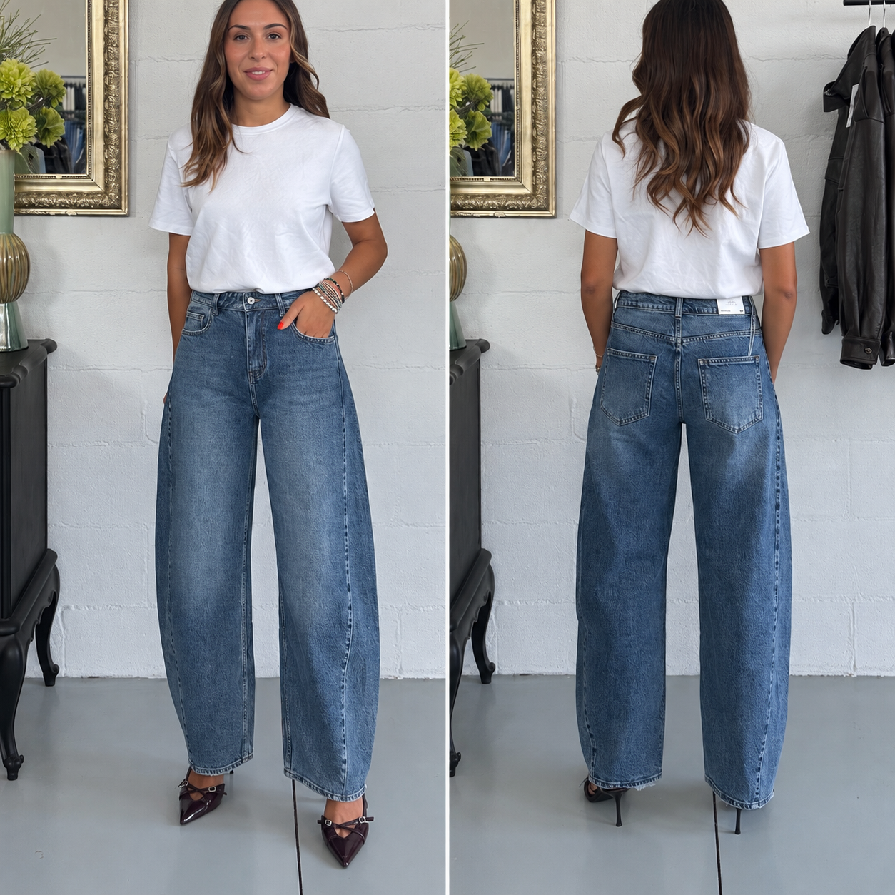 Jeans Barrel color Classico