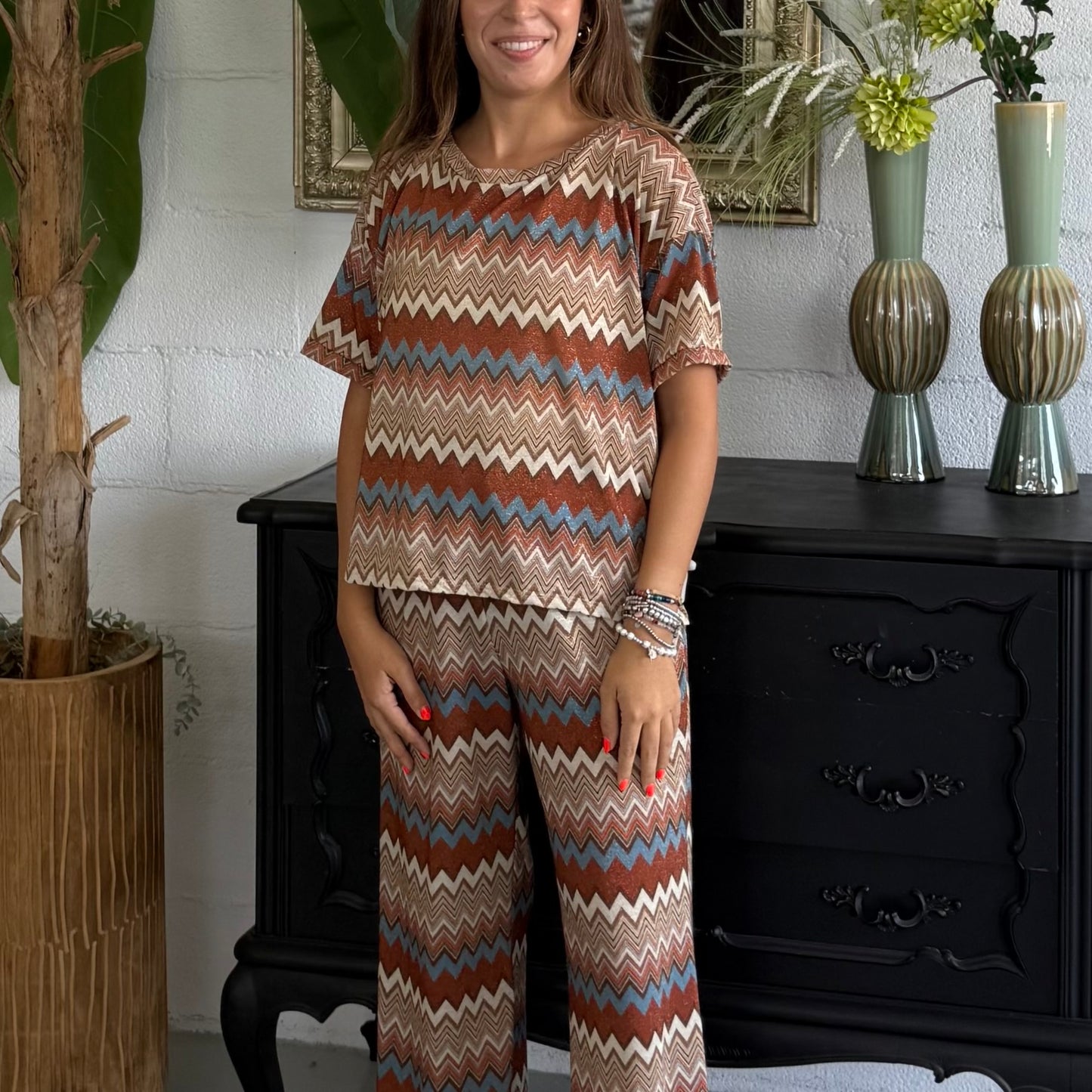 Pantalone in stile Missoni