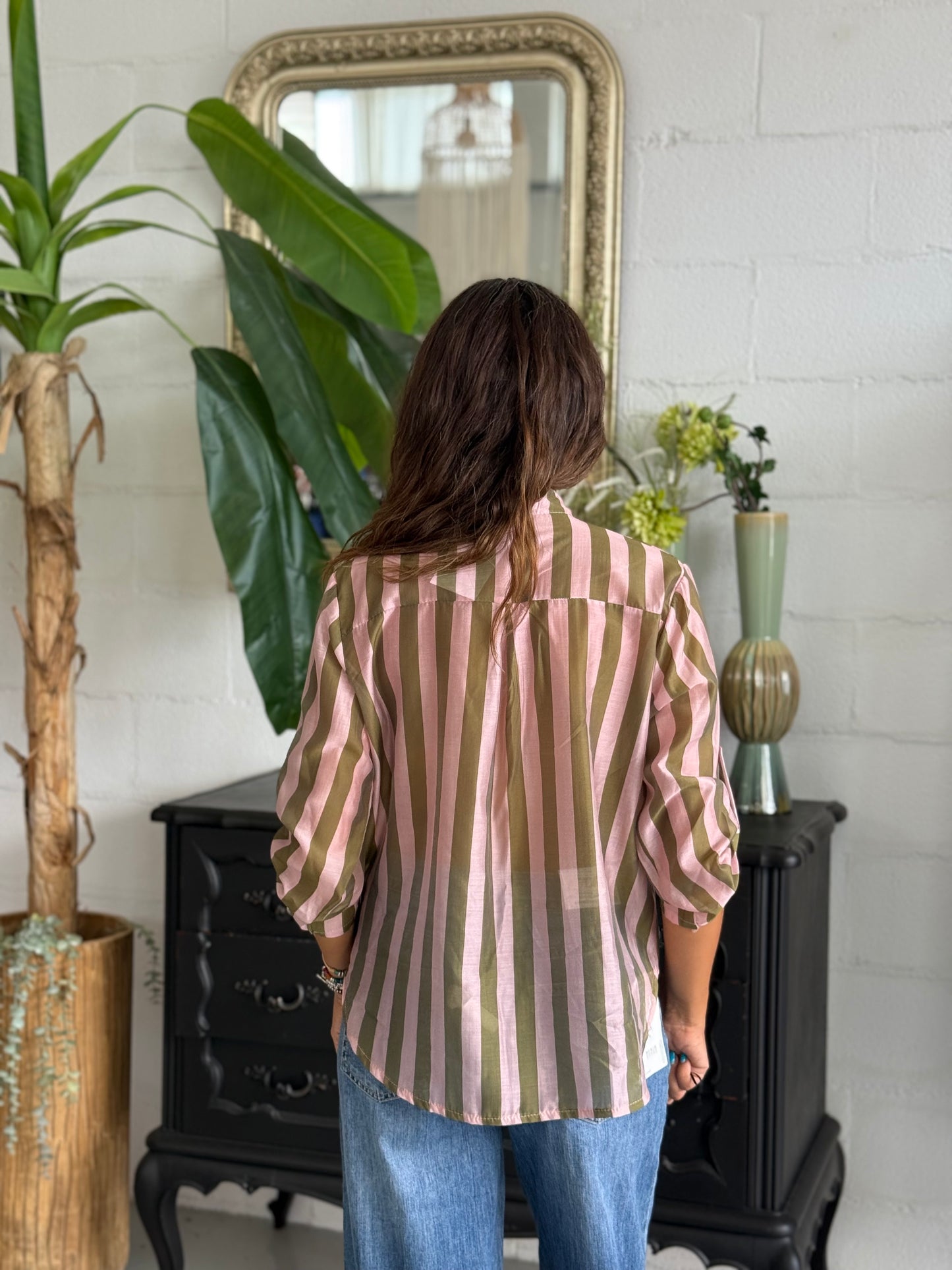 Camicia MUST Rosa/Verde