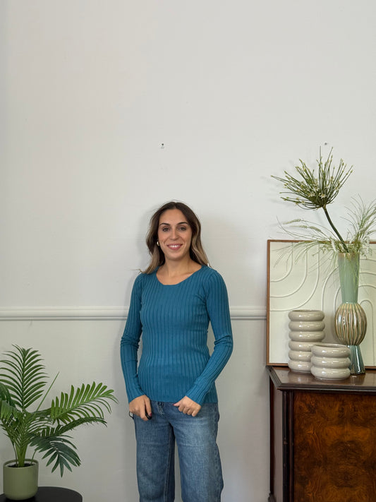 Maglioncino NO STRESS Petrolio