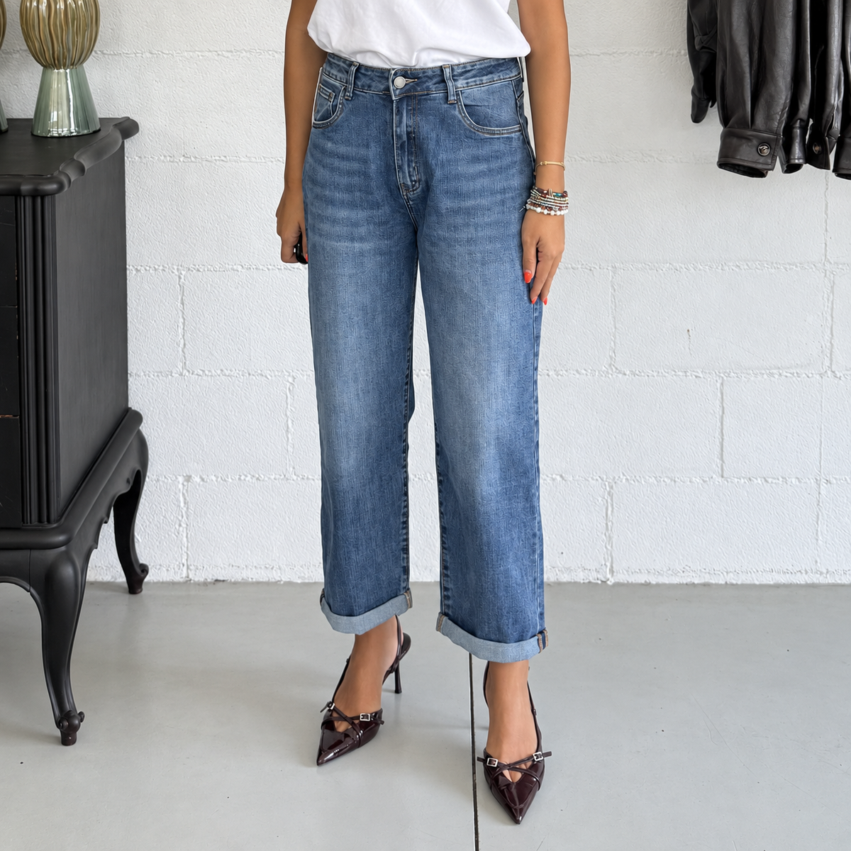 Jeans Mom Fit Relaxed lavaggio Classico