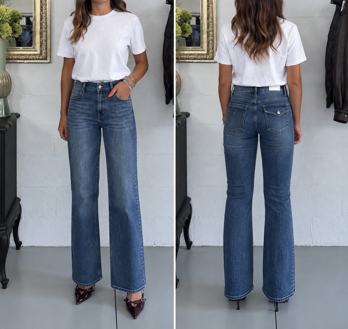 Jeans a zampetta Vita Bassa
