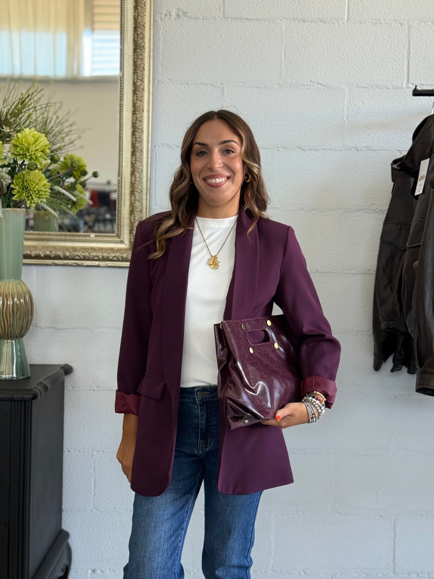 Blazer Iconic Burgundy
