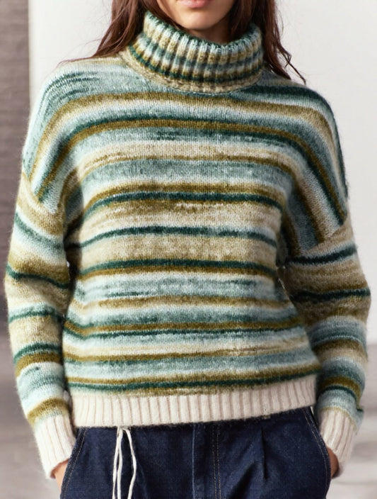 Maglione dolcevita Caldissimo Olive