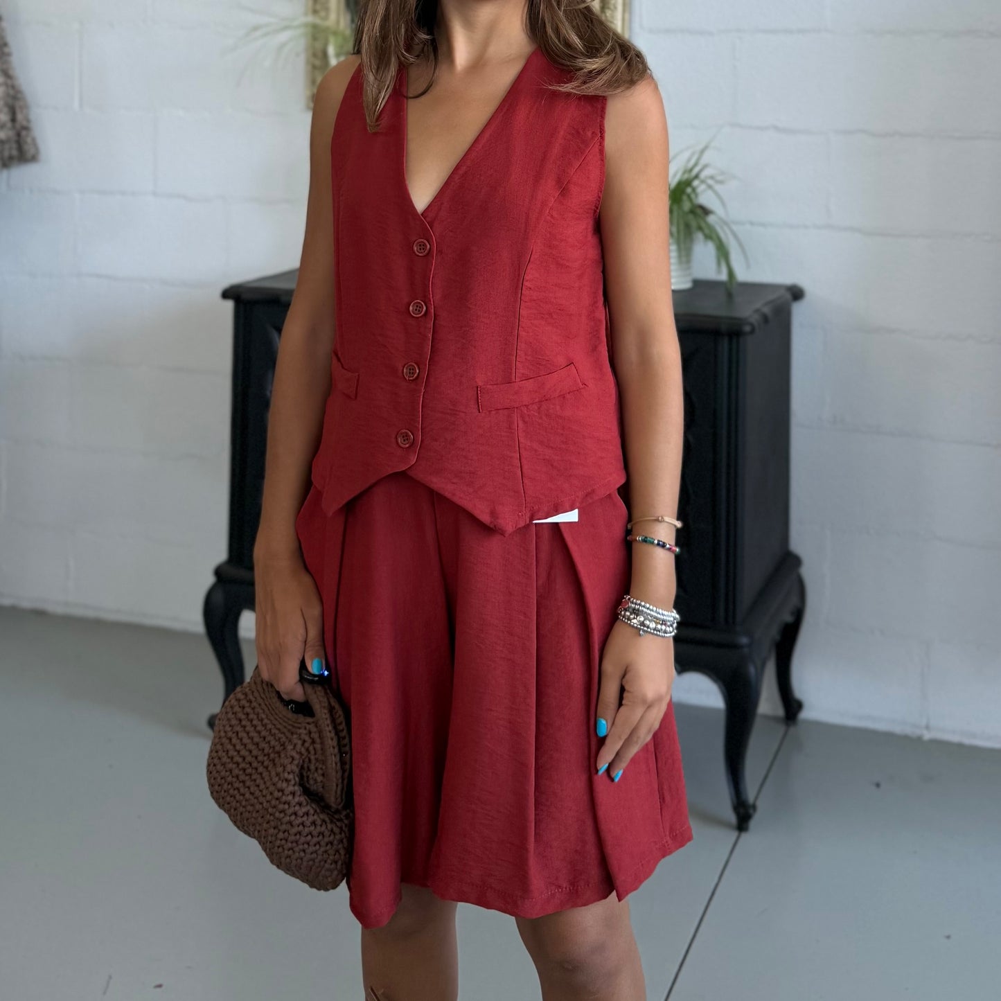 Completo Gilet + Bermuda Clara