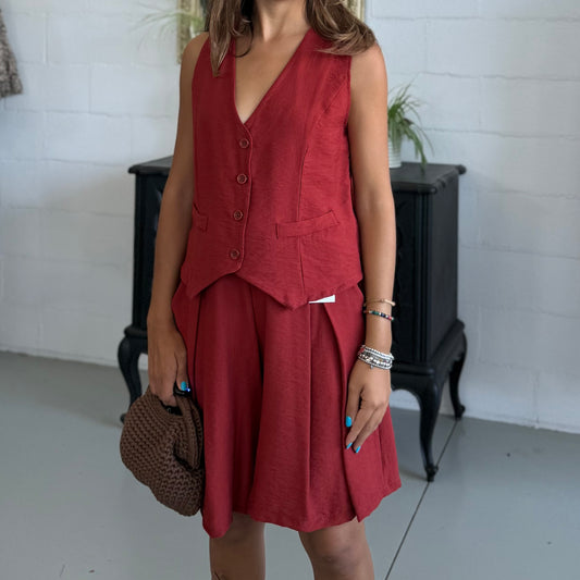 Completo Gilet + Bermuda Clara