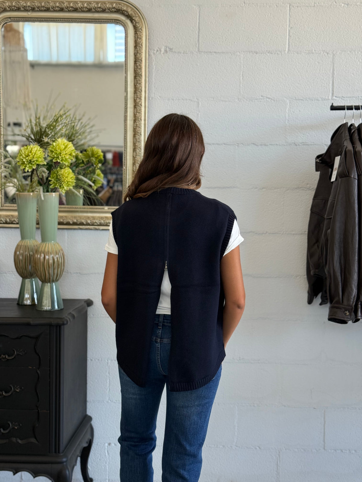 Gilet fashion con Zip
