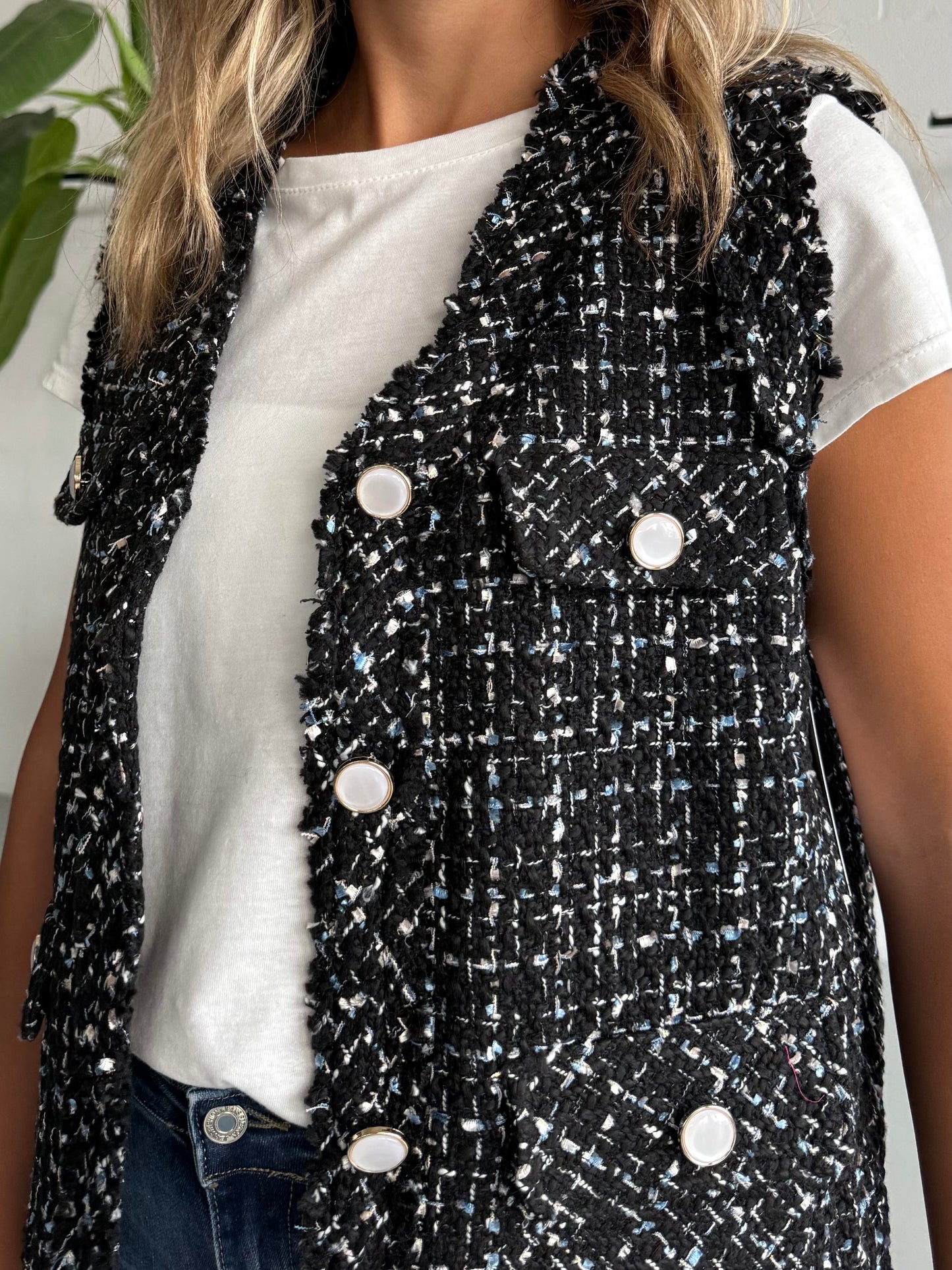 Gilet Chani in tweed