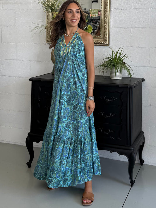 Vestito Ibiza Verde Acqua