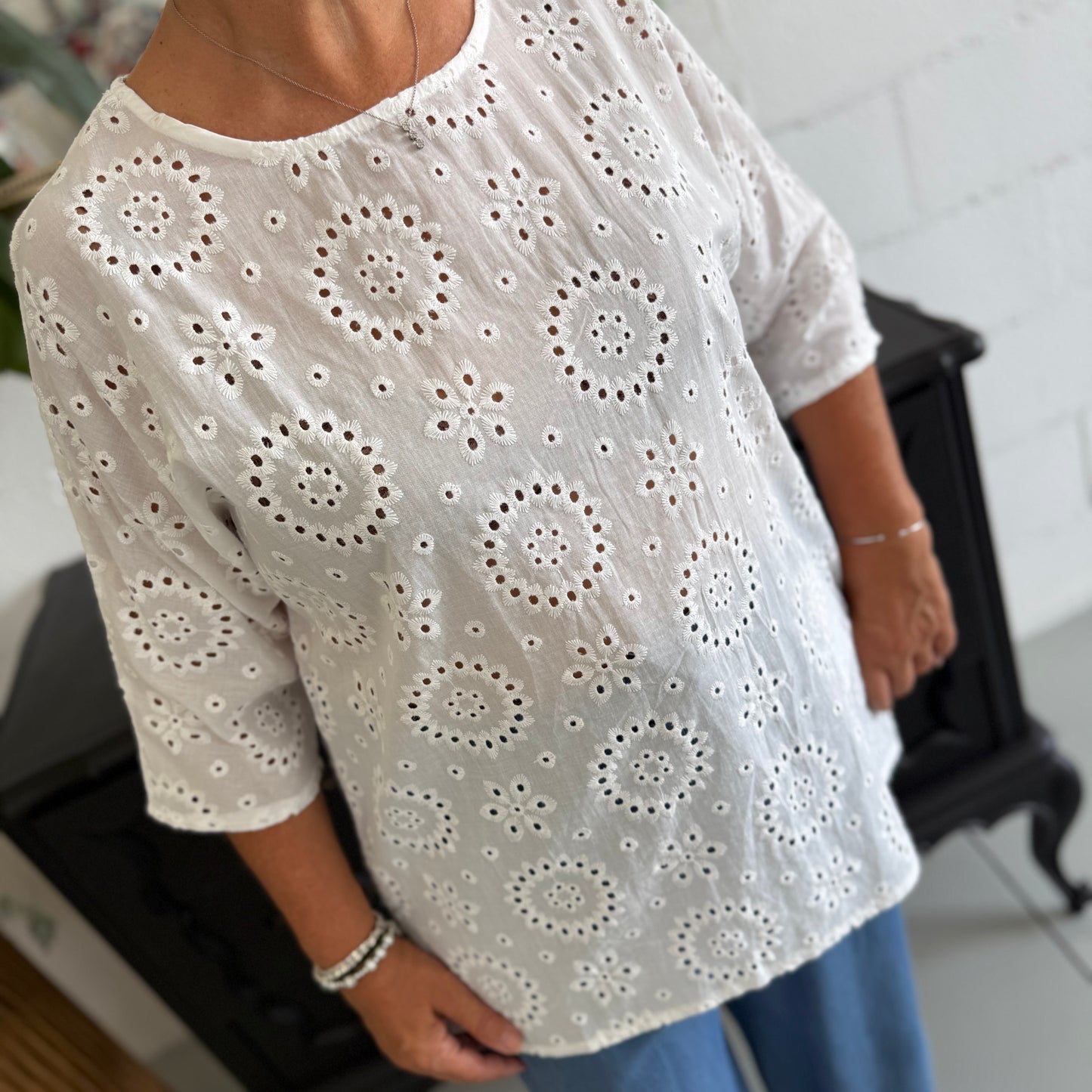 Camicia Milos San Gallo