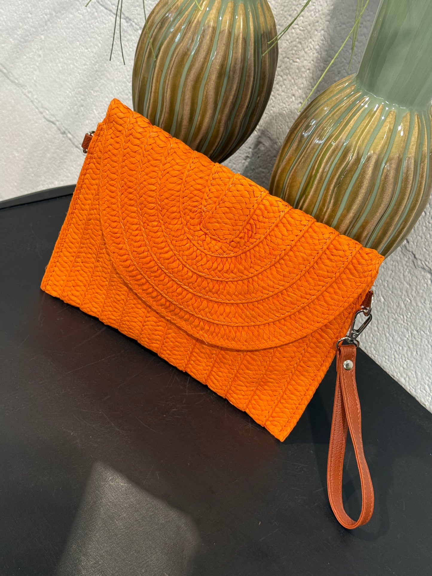 Pochette in paglia