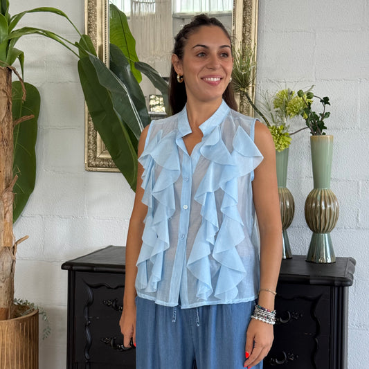 Camicia Volant Smanicata