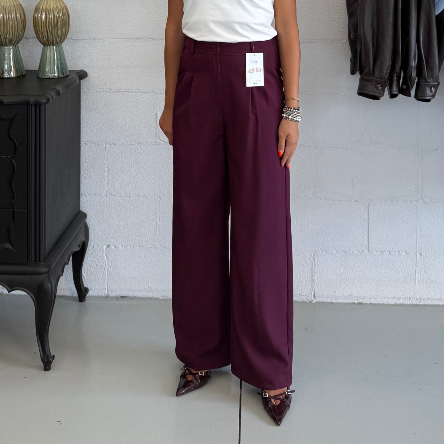 Pantalone Sartoriale Clara Bordeaux