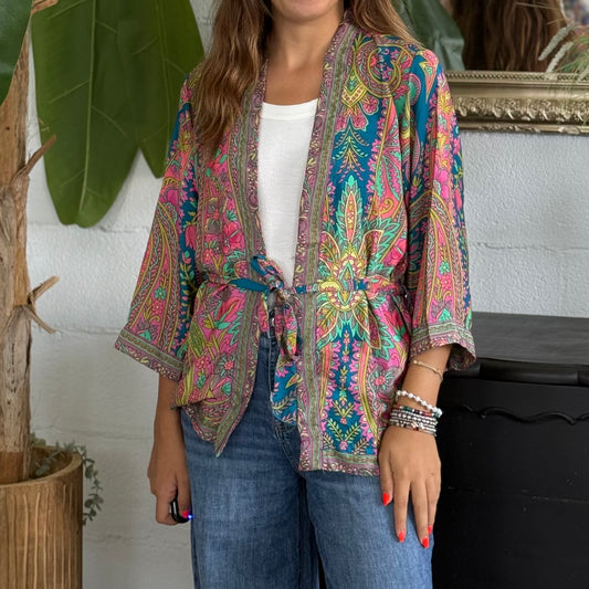 Kimono corto Seta Indiana
