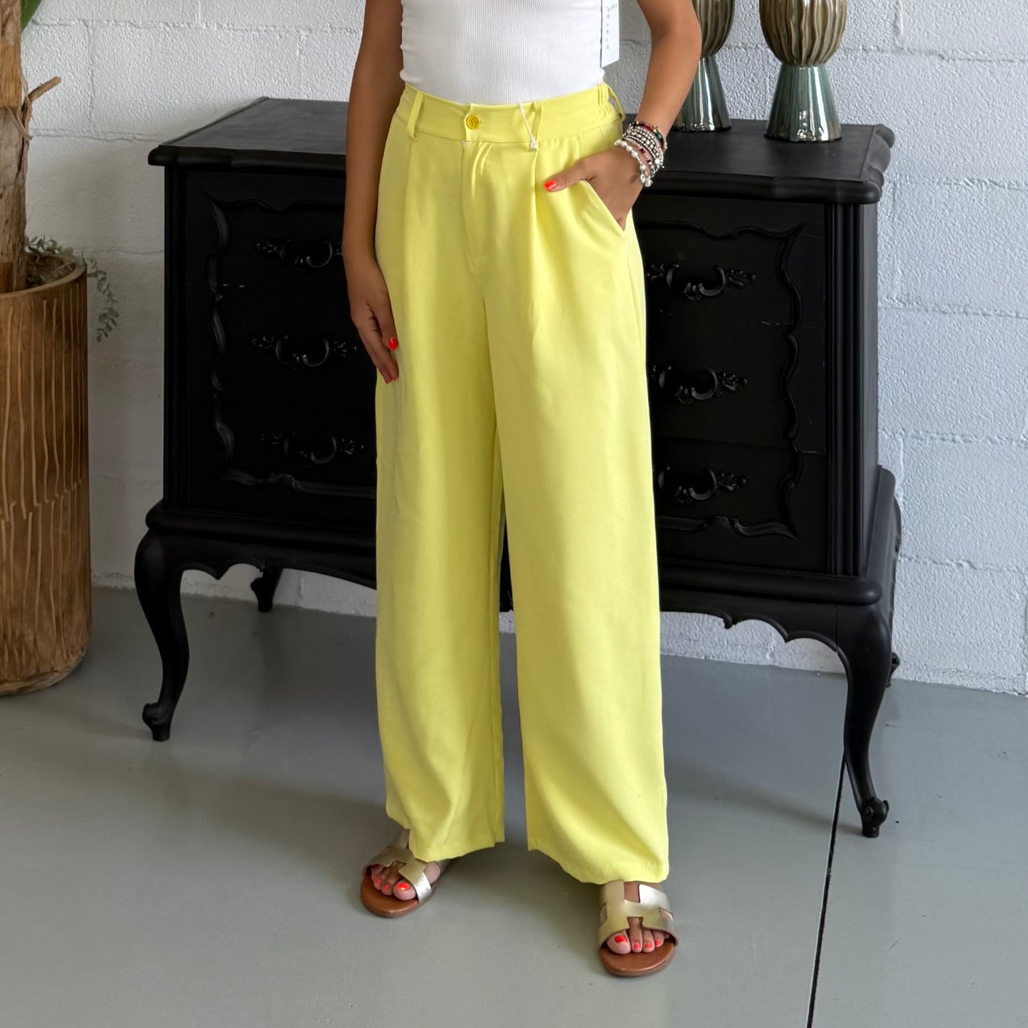 Pantalone Sartoriale Giallo