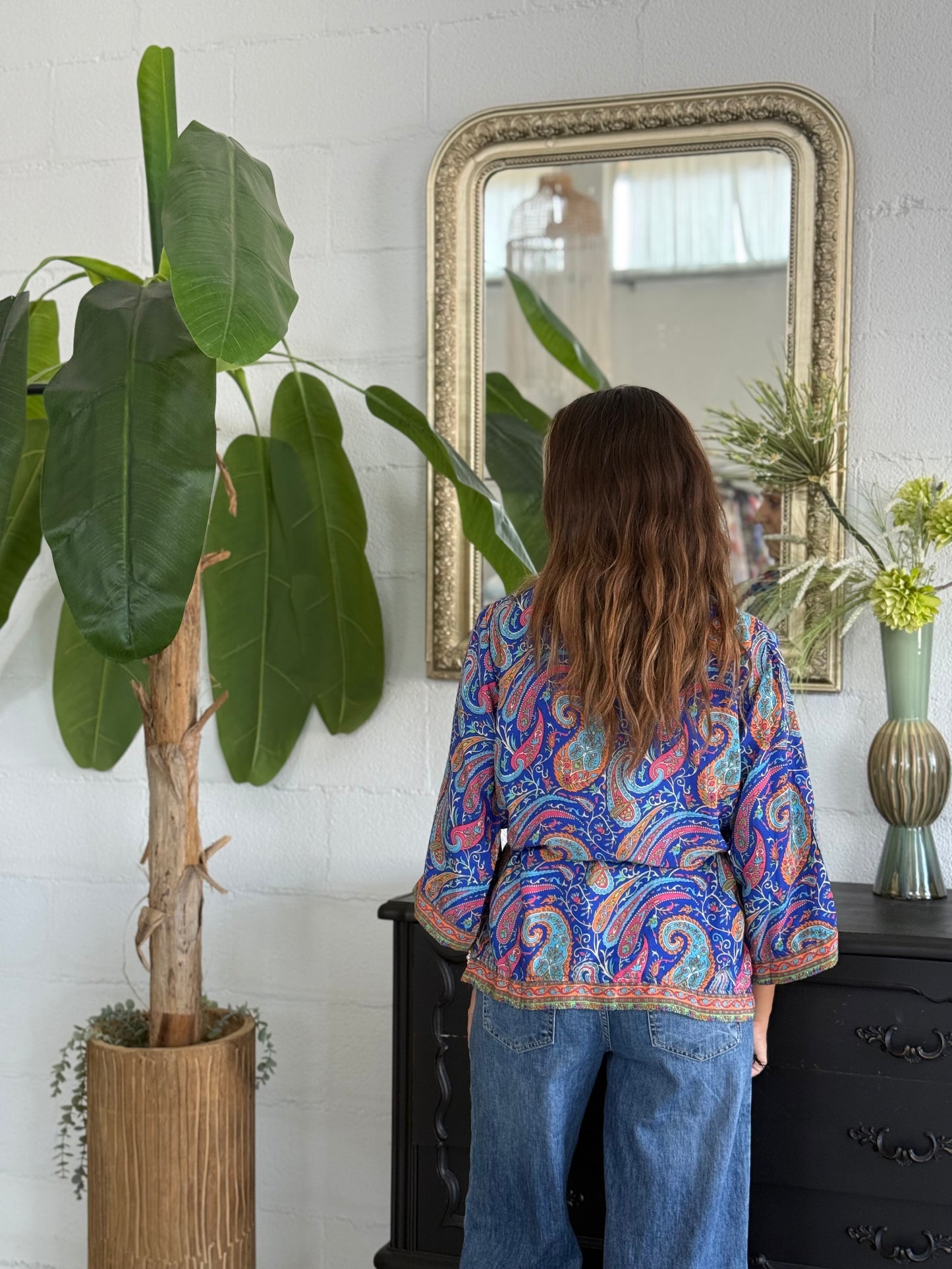 Kimono corto Seta Indiana
