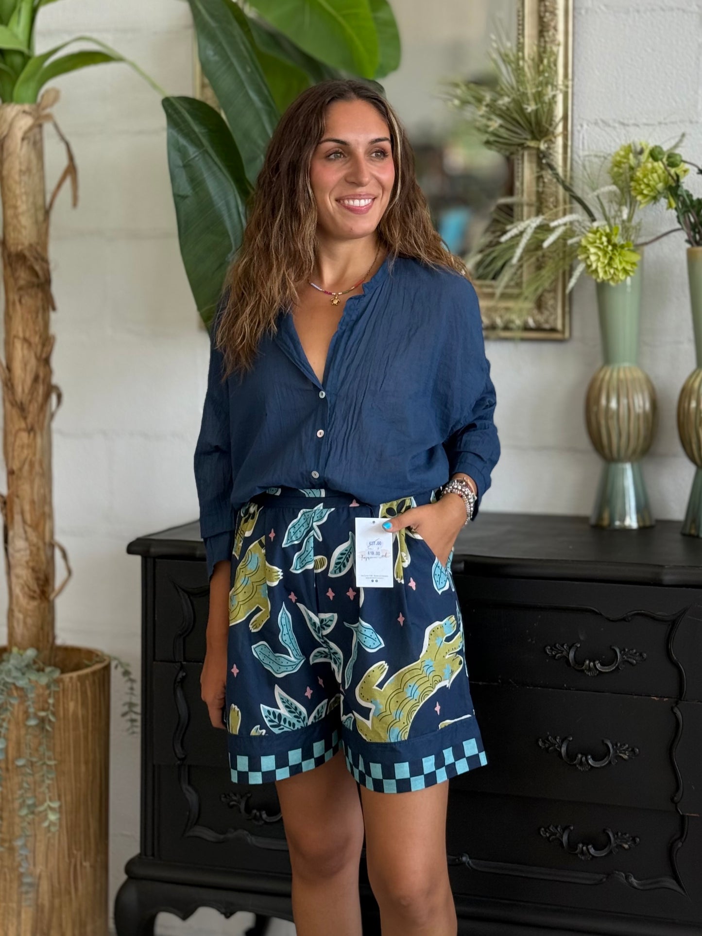 Bermuda con Tigri Blu  ‘LIMITED EDITION’