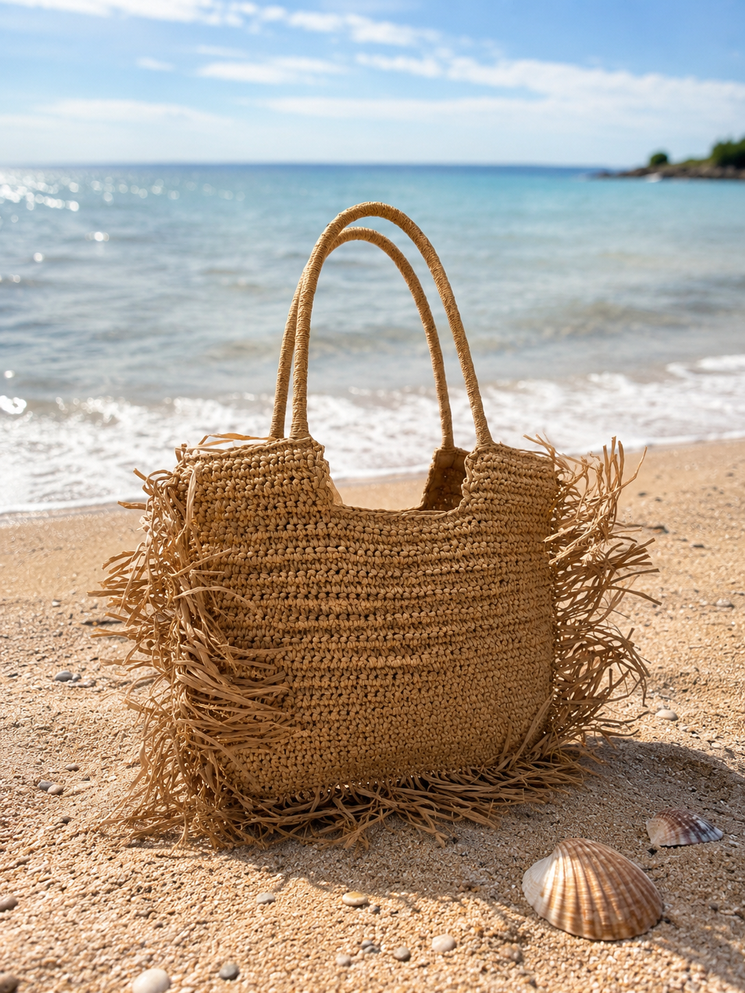 Borsa paglia e oro