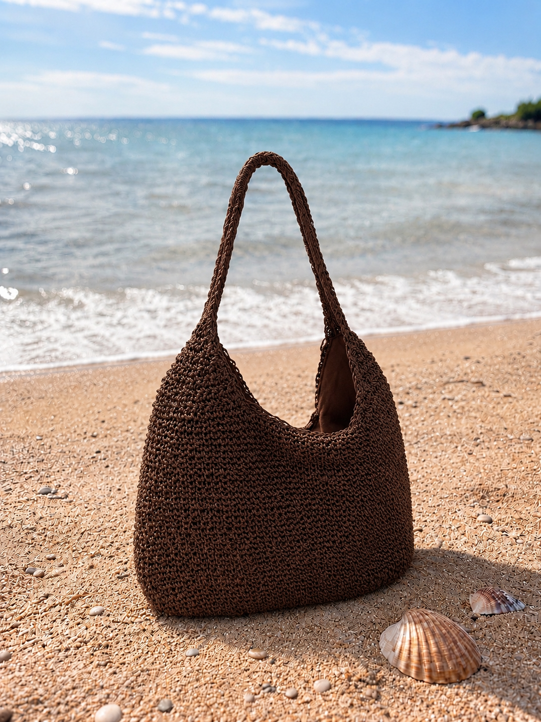 Borsa rete in paglia